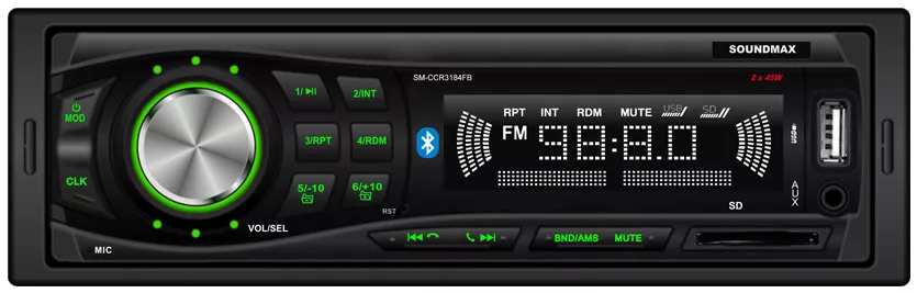 Автомагнитола Soundmax SM-CCR3184FB - фото1 Автомагнитола Soundmax SM-CCR3184FB - фото1